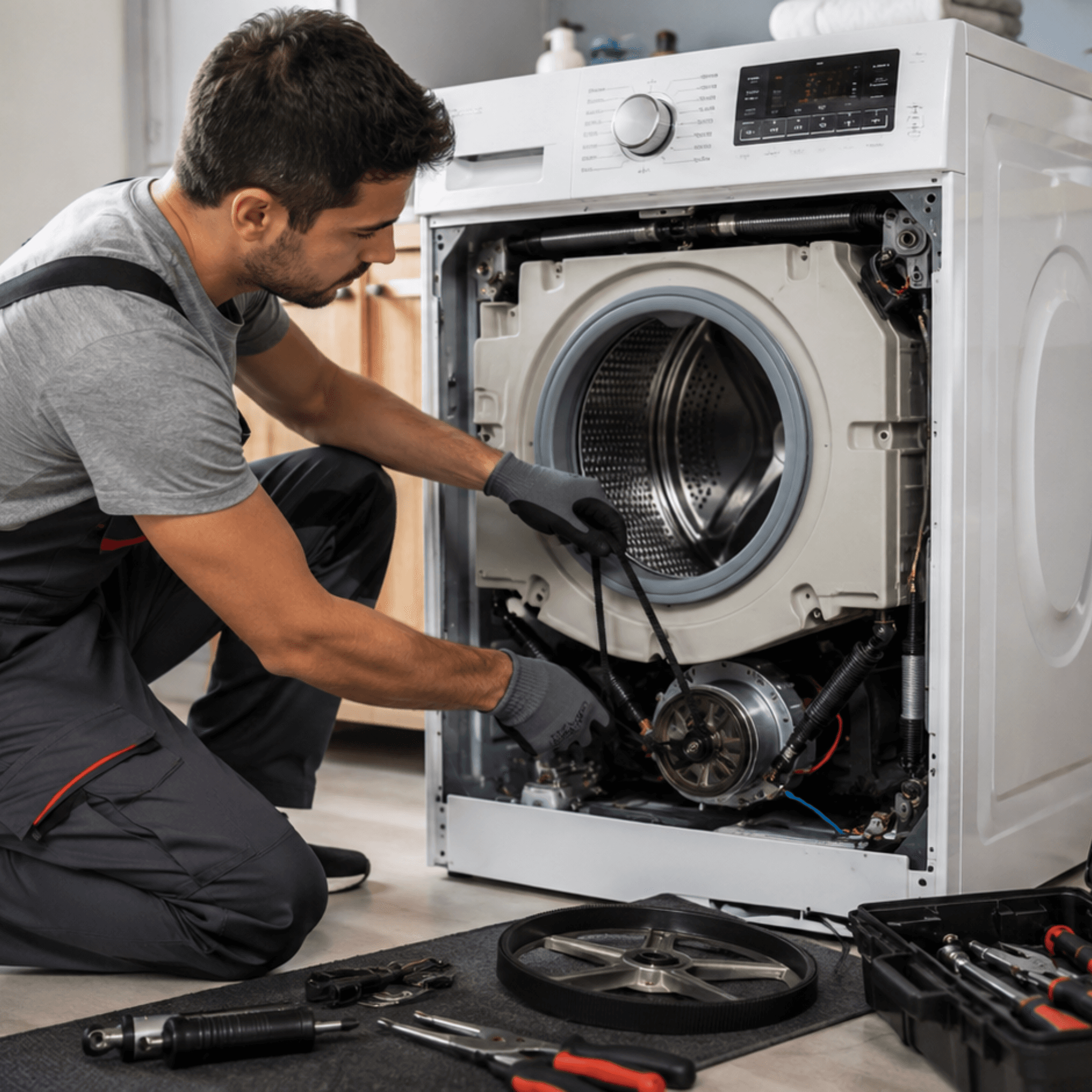 Washing machine working perfectly after spin cycle repair